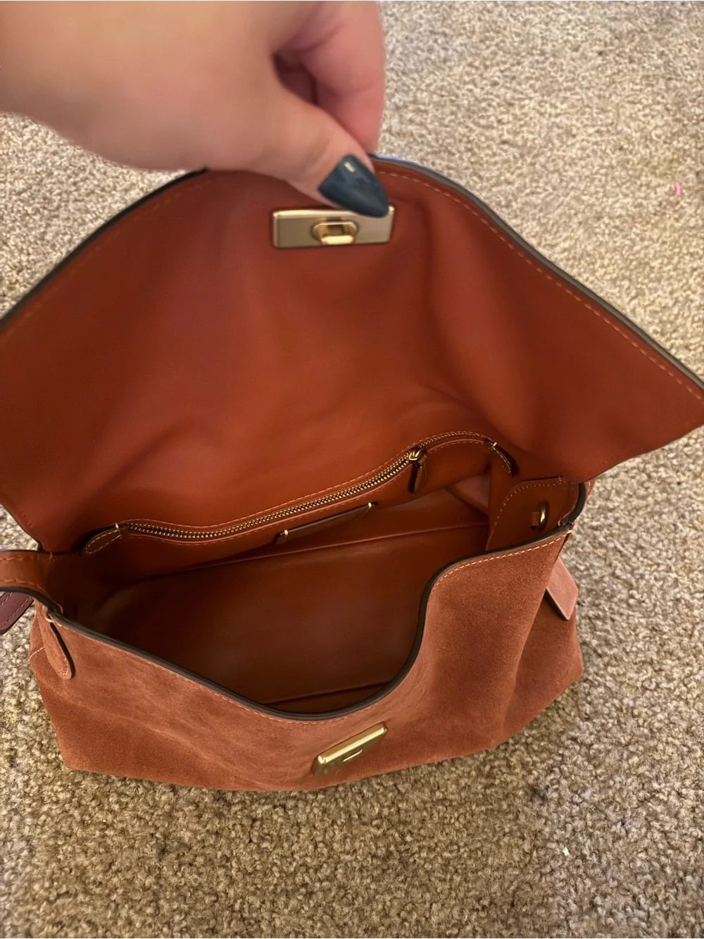 COACH Chelsea 30 in Clay Suede CDS58